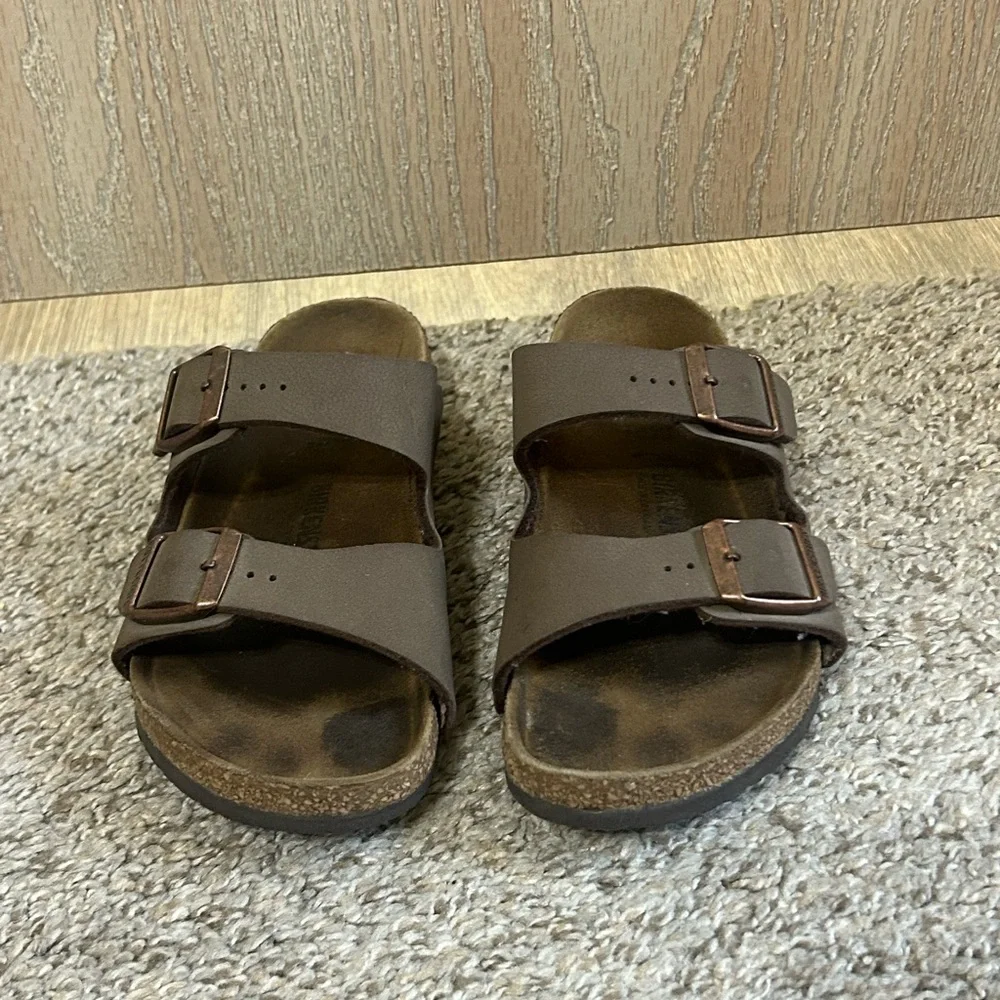 Birkenstock Arizona Sandals Mocha Unisex Little Kids Brown Size 32 1 Outdoor Run